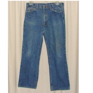 JC Penney Plain Pockets Vtg Men's Blue JEANS, 38x32, Grunge Worn Workwear, A21